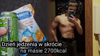 25 DZIEŃ JEDZENIA NA MASIE diet gym muscles bodybuilding training bodybuilder dieta [upl. by Yle]