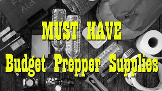 Must Have Budget Prepper Supplies  Prepare NOW [upl. by Notaek568]