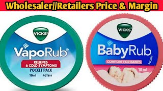 Vicks baby rub and Vappo rab price Vicks baby rub and Vappo rab Wholesale price  VICKS [upl. by Grefe]