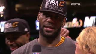 Lebron James receives 2016 NBA Finals MVP [upl. by Ayomat]