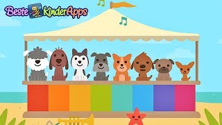 Kleinkinder lernen 🐕 Zahlen zählen deutsch 🐾 Sago Mini Hunde Kindergarten App [upl. by Ilsel]