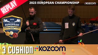 3Cushion European Championship 2023  Berkay KARAKURT TUR vs Torbjörn BLOMDAHL SWE [upl. by Oelak331]