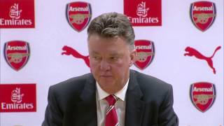 Louis van Gaal on Man United win over Arsenal Credits De Gea McNair amp Blackett [upl. by Ihcalam368]