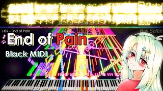 🎶 HSR  End of Pain  2K Subs Special Composition  150405 Notes  Black MIDI  Piano [upl. by Lucias]