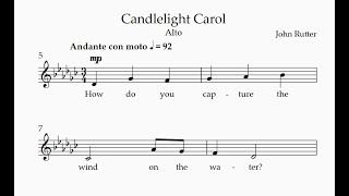 Alto  Candlelight Carol [upl. by Lombardi]