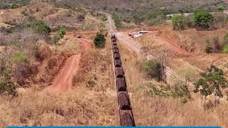 Chegada da Primeira Composição Ferroviária FICO [upl. by Enohpesrep15]