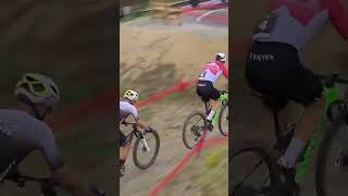 DRAG RACE TO WIN IN ANDORRA mtb mtbworldcup mountainbikeracing mtbxc [upl. by Esilegna]