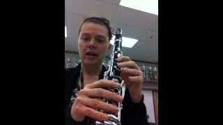 E Major Scale Tutorial for Clarinet [upl. by Ecneralc22]