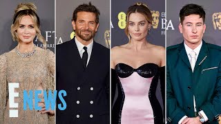 2024 BAFTA Film Awards Red Carpet Fashion Margot Robbie Bradley Cooper amp More  E News [upl. by Ariadne]