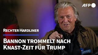 Nach Haftentlassung Steve Bannon trommelt wieder für Trump  AFP [upl. by Sharia929]