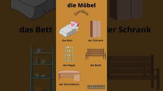 die Mobel in Deutsch  الأثاث بالألماني [upl. by Jackqueline]