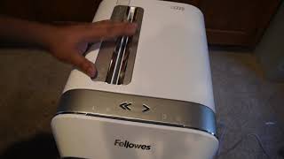 Unboxing and 1st use Fellowes Powershred LX220 microcut shredder [upl. by Marlow]