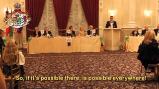 Ghassanid Royal Gala in Canada 2012  Prince Gharios El Chemors speech excerpt [upl. by Koran]