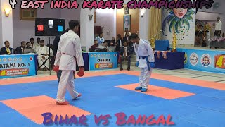 4 east india karate championships 2024 67 final  Bihar vs Bangal Aakash chan karate fight 🥊 [upl. by Ubald]