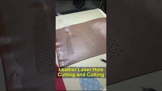 CO2 Laser Leather Punching amp Cutting Fast Clean and Efficient Processinglasermarking lasercutting [upl. by Constancia]