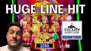 High Limit Slots HUGE LINE HIT Saves Ticket on High Limit Dancing Drums • Tulalip Resort amp Casino [upl. by Anauqes]