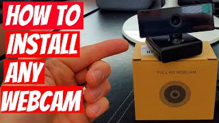 HOW TO INSTALL ANY WEBCAM  QUICK amp EASY [upl. by Merriott506]