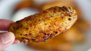 Air Fryer Chicken Wings Crispy Without Oil or Flour [upl. by Cralg225]