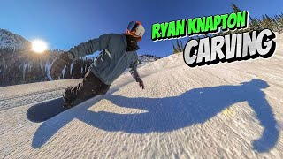 Ryan Knapton CARVING while product testing 2025 SNOWBOARDS [upl. by Sucitivel]