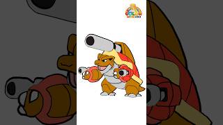 Learn to Draw Mega Blastoise Pokemon  Drawing and Coloring Tutorial for Kids [upl. by Hyozo295]