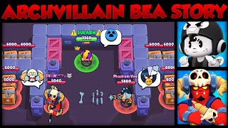 The Story of Archvillain Bea amp Gold Neko Bea Part 2  Brawl Stars Story Time  Cosmic Shock [upl. by Sirk691]