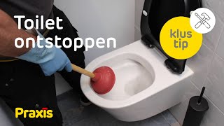 Praxis klustip  Toilet ontstoppen [upl. by Hadley]