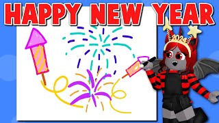 NEW YEARS Speed Draw  Roblox [upl. by Yramesor]