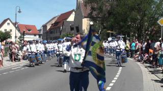 Jubiläums Umzug  50 Jahre Fanfarenzug quotLöwenquot Baienfurt [upl. by Ydroj]