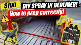 DIY Raptor Spray In BedLiner from Amazon Cheap and EASY [upl. by Iram239]