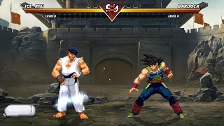 ICE RYU vs BARDOCK  Street Fighter vs Dragon Ball  DEATH BATTLE‼️ [upl. by Nnaillek]