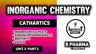 Cathartics  Magnesium Sulphate  Sodium Orthophosphate  Kaolin  Bentonite  Saline Cathartics [upl. by Nailimixam]