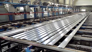 Aluminum Pipe Mass Production Process Korean Aluminum Extrusion Factory [upl. by Acimak]