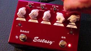 Bogner Ecstasy Red Pedal  GUITAR Demo [upl. by Kalfas]