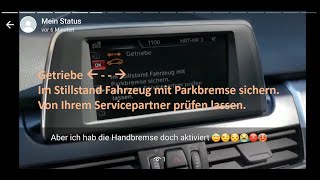 Fehlermeldung Getriebe  Im Stillstand Fahrzeug mit Parkbremse sichern [upl. by Notlew]