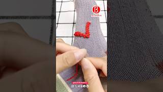 Mending holes in socks looks great like this Part 01 [upl. by Annaiel]