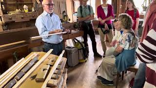 Swiss Alphorn makingdemonstration by Matthys Boehm Steffisburg Switzerland [upl. by Leirraj]