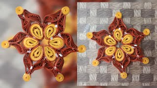 How to make this paper quilling snowflake 2paper crafts quilling paper craftsBlast by Craft [upl. by Yalc735]