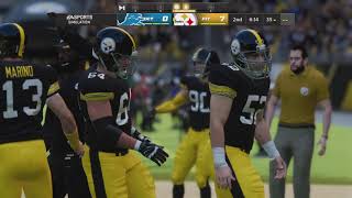 Lions 74 vs Steelers 74 Season 3  Week 12 QB mashup [upl. by Nalla969]