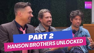 Hanson Brothers UNLOCKED Part 2 Hairstyles Pet Peeves amp MMMBop [upl. by Sej81]