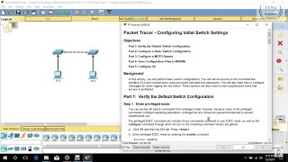 2233 Packet TracerConfiguring Initial Switch Settings [upl. by Cherye]