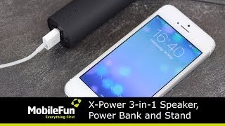 XPower 3in1 Speaker 4000mAh Power Bank and Stand Hands On [upl. by Farrison]