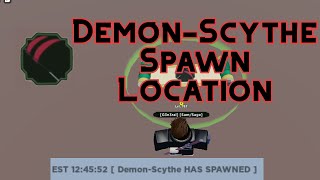 Shindo Life  DemonScythe Spawn Location  CODE [upl. by Nagiem]