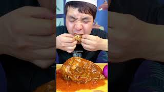 Asmr Mukbang  Eating whole Sheep Head with Spicy Garlic Sausage amp onion asmr mukbang viral [upl. by Everett]