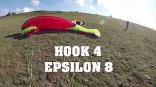 Parapente ► Gonflage Hook4 Epsilon8 Doue 6 [upl. by Merill]