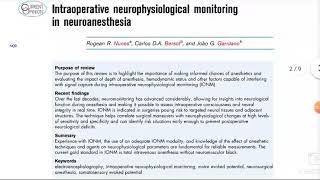 Intraoperative neuromonitoring IONM and Anesthesia [upl. by Haidadej]