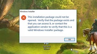 TUTORIAL  How to fix Windows installer package problem msi issue Easy fix [upl. by Laurent]