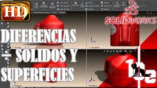 SOLIDWORKS SUPERFICIES PARTE 1 [upl. by Anatollo728]