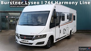 Burstner Lyseo I 744 Harmony Line Motorhome For Sale at Camper UK [upl. by Sigismond845]