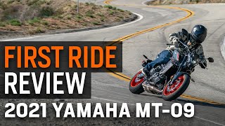 2021 Yamaha MT09 First Ride Review [upl. by Friedland957]