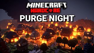 Players Simulate The Purge in Minecraft Hardcore [upl. by Ainuj]